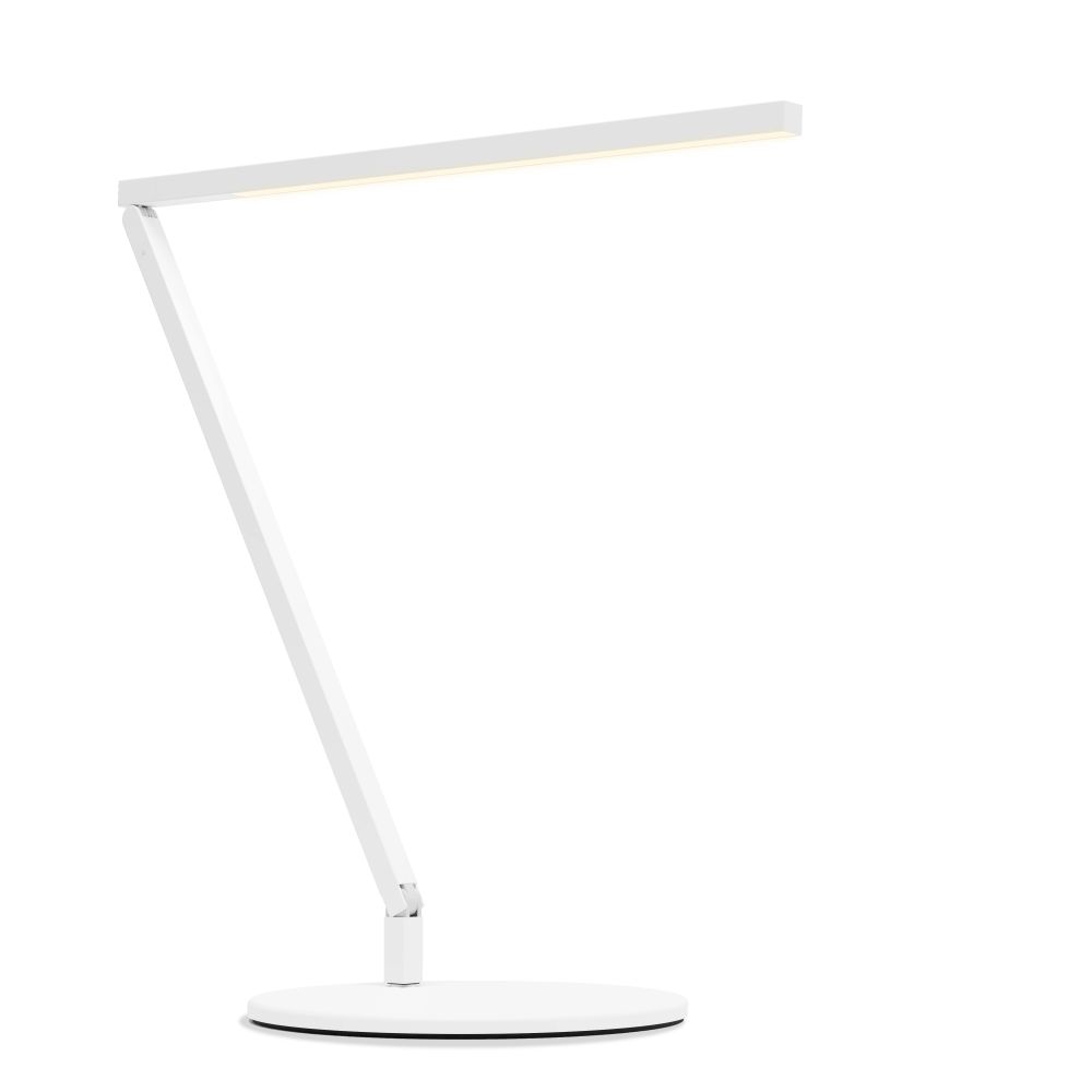 Koncept Lighting ZBD1000-W-MWT-DSK Z-Bar Solo LED Desk Lamp Gen 4 (Warm Light; Matte White)